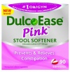 DulcoEase Pink, Stool Softener, 90 Count