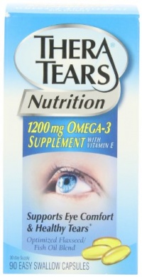 Thera Tears Nutrition, 1200mg Omega-3 Supplement Capsules, 90-Count