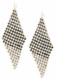 INC International Concepts Earrings, Gold-Tone Glass Bead Diamond-Shaped Hook Earrings