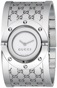 Gucci Women's YA112401 Twirl Medium Bangle Brown Dial Watch