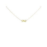 Dogeared Small Gold Dipped Infinite Love Necklace