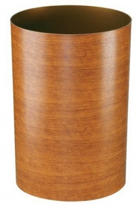 Umbra Treela 3-Gallon Polypropylene Waste Can, Cherry Wood grain