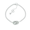 Bling Jewelry 50 Shades of Grey Inspired Sterling CZ Key Charm Handcuff Bracelet