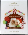 2011 Hallmark Sittin With Santa photo holder Ornament