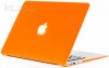 Kuzy - AIR 13-inch ORANGE Rubberized Hard Case Cover SeeThru for Apple MacBook Air 13.3 (A1369 and A1466) - Orange