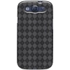 Amzer AMZ93961 Luxe Argyle High Gloss TPU Soft Gel Skin Fit Case Cover for Samsung GALAXY S III GT-I9300 and Samsung Galaxy S3 I9300 - Retail Packaging - Smoke Grey