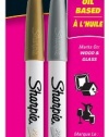 Sharpie Oil-Based Fine Point Paint Markers, 1 Gold & 1 Silver Marker(37368)