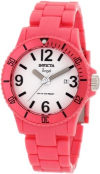 Invicta Women's 1209 Angel White Dial Pink Plastic Watch