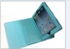 Leather Protective Case Bag Cover Protector With Bluetooth Keyboard for the NEW iPad 3 3rd Generation Gen. iPad 2 ipad2 Soft Layer light blue