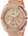 XOXO Women's XO5647 Bone and Rose Gold Bracelet Analog Watch