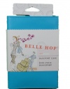 Belle Hop Blue Leather Passport Holder Travel Case