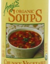 Amy's Organic Fat Free Chunky Vegetable Soup, 14.3-Ounce Cans (Pack of 12)