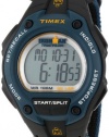 Timex Men's T5K413 Ironman Traditional 30-Lap Oversize Black/Blue Fast Wrap Velcro Strap Watch