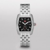 Michele Woman's MWW02A000403 Urban Mini Diamond Black Dial Steel Bracelet Watch