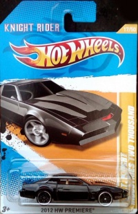 Hot Wheels 2012 K.I.T.T. Knight Rider Industries Two Thousand Die-Cast Collectible.