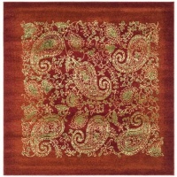 Area Rug 8x8 Square Traditional Red - Multi Color Color - Safavieh Lyndhurst Rug from RugPal