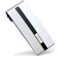 Dolan Bullock Stainless Steel and 18k Yellow Gold Diamond Accent Money Clip