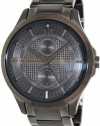 Armani Exchange Black Dial Gray PVD Mens Watch AX2119