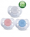 Philips AVENT BPA Free Translucent Pacifier, 6-18 Months, 2-Pack, Colors May Vary