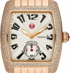 MICHELE Urban Mini Diamond Rose Gold Bracelet Watch