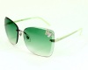 Gucci Sunglasses GG 4217 /S KTU7L Metal Silver dark ruthenium - green Gradient Green