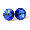 12mm Sapphire-blue Crystal Stud Earrings Fashion Jewelry Made with Swarovski Elements