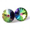 12mm Vitrail Medium Crystal Stud Earrings Made with Swarovski Elements