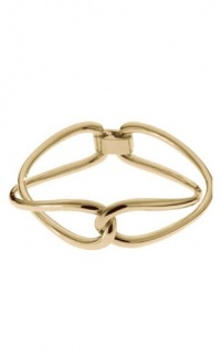 Michael Kors MKJ2005 Women's Gold Tone Love Twist Bracelet Jewelry