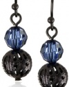 1928 Jewelry Colored Bead Ball Drop Earrings