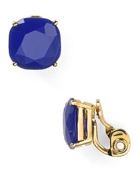 Boldly colored gemstones look extra sweet done in simple stud earrings - this pair is perfect for a petite pop. From kate spade new york.