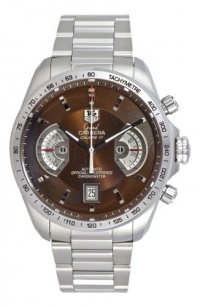 TAG Heuer Men's CAV511E.BA0902 Grand Carrera Automatic Chronograph Brown Dial Watch