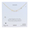 Dogeared 3 Wishes Mixed Stardust Bead 18 Gold Dipped Necklace