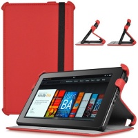 CaseCrown Ace Flip Case (Blazing Red) for Amazon Kindle Fire