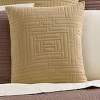 Barbara Barry Floating Lotus Gateway Quilted 18 Decorative Pillow Solid Gold