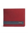 GUESS Men's Red Nubuck Wallet, RED