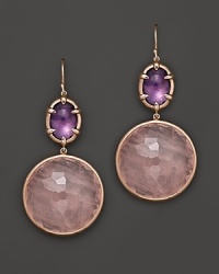 Ippolita Rosé Sugar Kissed Amethyst and Rose Quartz Drop Earrings