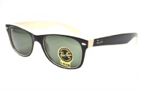 Ray Ban RB2132 Wayfarer Sunglasses-875 Black/Beige (G-15XLT Lens)-52mm