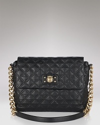 Master both uptown chic and downtown cool with this quilted leather shoulder bag from Marc Jacobs.