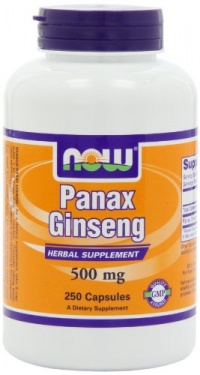 NOW Foods Panax Ginseng, 250 Capsules / 500mg