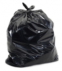 Black Garbage Bags, 33x39, 33 Gallon, 100/Case, 1.7 Mil