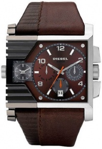 Diesel Men's DZ4186 Brown Calf Skin Quartz Watch with Brown Dial