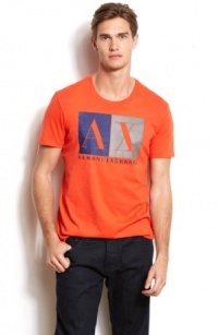 Armani Exchange Mens Colorblock Logo Tee