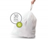 simplehuman 100 Count Custom Fit Kitchen Trash Bag, 30-Liters/8-Gallons