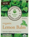 Traditional Medicinals Organic, Lemon Balm, 16-Count Boxes