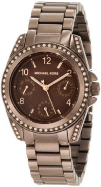 Michael Kors Watch Women's Chronograph Blair Espresso Stainless Steel MK5614