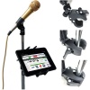 ChargerCity Custom Music/ Microphone Tablet Stand Mount with Multi Swivel Adjustment Holder for New Apple IPAD MINI Google Nexus 7 KINLE Fire BN Nook HD Color Samsung Galaxy Tab 7 7.7 & other 7 to 8 Tablets