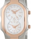 Philip Stein Women's 1TRG-FMOP-SSTRG Signature Two-Tone Rose Gold-Plated Stainless Steel Bracelet Watch