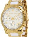 Michael Kors Runway Gold Tone White Two Tone Women's Watch - MK5742