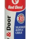 Red Devil 0876 Window & Door Siliconized Acrylic Clear Caulk 10.1 Oz. Cartridge