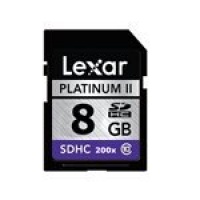 Lexar Platinum II 8 GB SD/SDHC (180x) Flash Memory Card